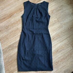 New! Tahari ‘Angel’ sheath dress, navy blue lace. Size 2